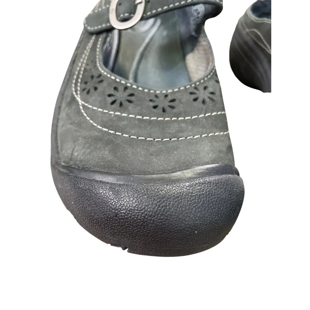 Keen Womens brown black leather Mary Jane sandals shoes size 7 SKU 8900 - Picture 12 of 16